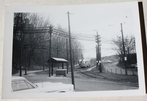 Trolley street car - street, tracks