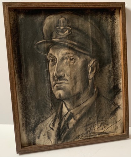 1945 drawing ww2 army officer - drawing,