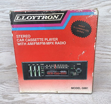 LLOYTRON CAR Cassette Stereo AM FM FM-MXP1 MODEL G991 Brand new Vintage