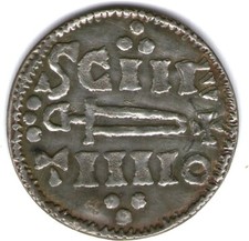 (69) Rare Hiberno-Norse St. Peter coinage (921-927), Sword/Hammer type Sp.1015