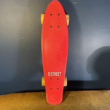D Street Skateboard Red VGC