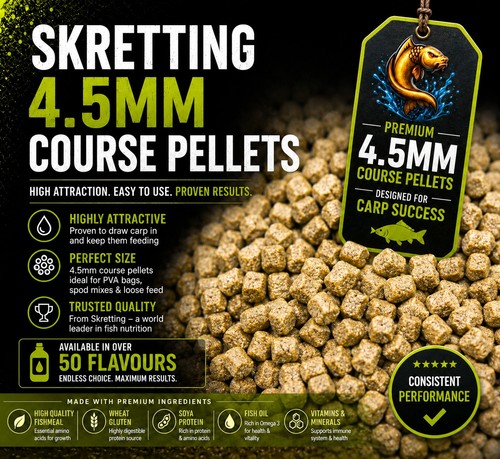 Skretting 5mm carp course - skretting, 4.5mm