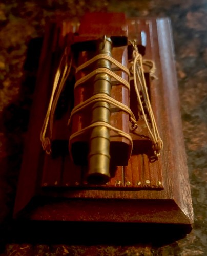 Vintage replica brass cannon - vintage,
