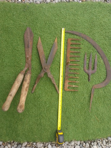Various vintage garden tools - vintage,