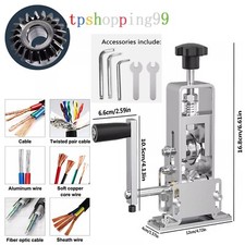 Manual Electric Wire Stripping Machine Cable Stripper Crank Scrap Copper Cutter