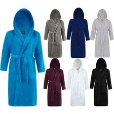 Cotton Hooded Bathrobe Thick