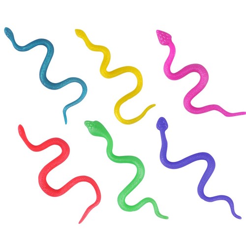 20cm stretchy rubber snake - 20cm,