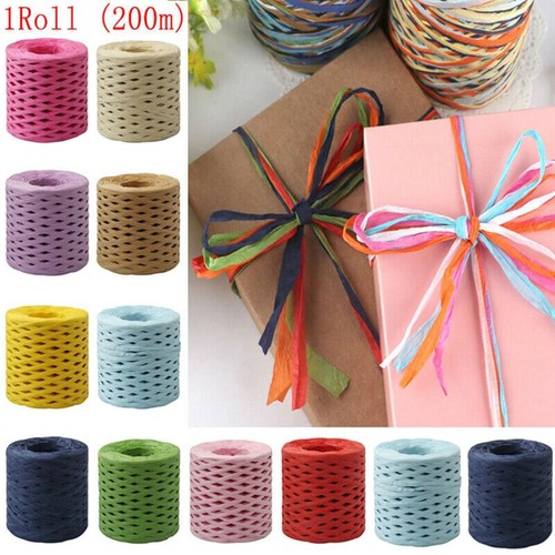 200m raffia ribbon paper rope - raffia,