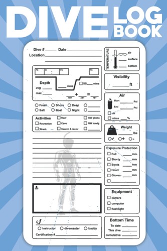 Dive log book scuba - book,