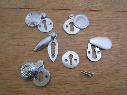 Satin chrome keyhole - chrome,