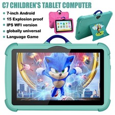 2025 Kids Tablet 7 Inch, Android, 4GB+64GB Storage, Bundle, WIFI, Free Case NEW