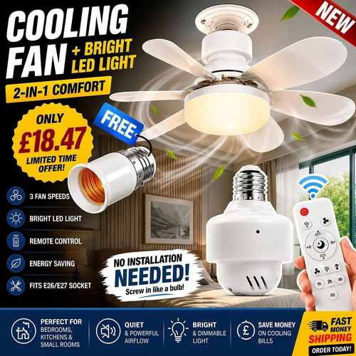 40w led ceiling - fan, light