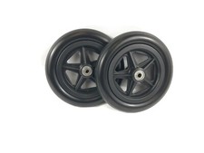 2x Wheelchair PU Front Castor