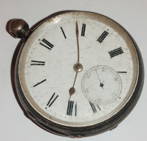 1887 antique silver cased - 1887,