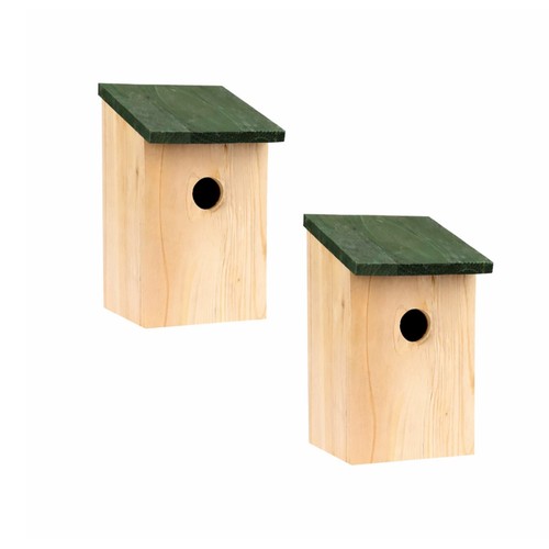 2pc wooden bird nesting - nesting, box
