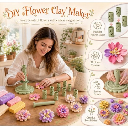 Modular clay bloom maker 3d - modular,