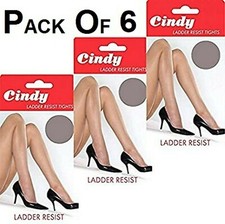 Pack of 6 Ladies Ladder Resist Tights Women's Cindy 20 Denier Underwear