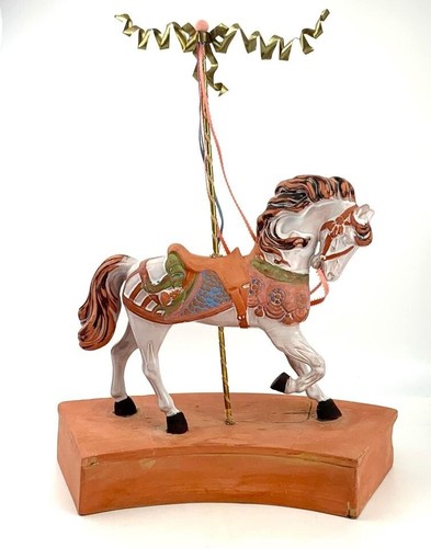 Horse carousel ceramic with - carousel,