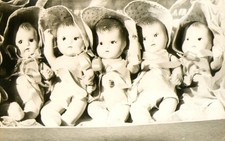 Dionne Quints (b.1934) by Nancy Ann Dolly Wares Doll Museum  Postcard Antique N