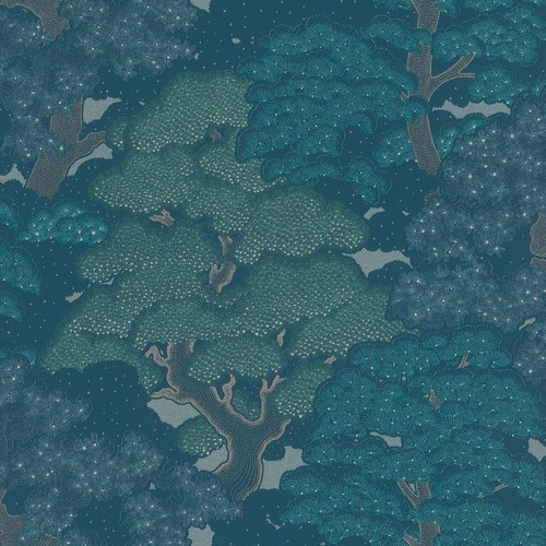 Rasch botanical trees - rasch, blue