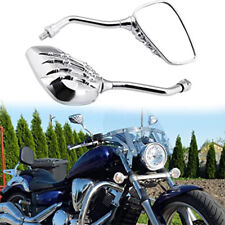 8/10mm Motorcycle Motorbike Scooter Chrome Skeleton/Skull Side Mirrors