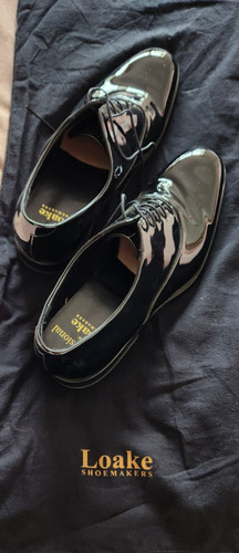 Loake bow oxford - bow, black