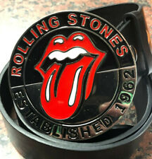 The Rolling Stones Buckle + FREE BELT tongue logo Mick Jagger 1962 music fan 