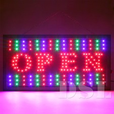 Top Quality Super Bright Flashing LED OPEN Shop Sign Neon Display Window Lights