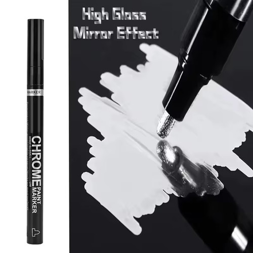 Chrome mirror marker - chrome, pen