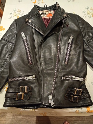 Vtg wolf leathers black - vtg, 70's