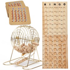 USED. Deluxe Brass Bingo Cage