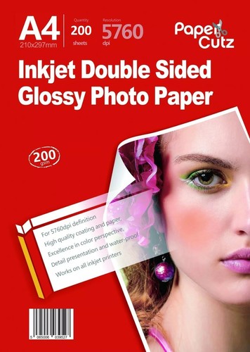 200gsm inkjet gloss - a4, double