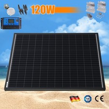 120W 12V Volt Mono Black Solar