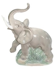 NAO By Lladro Trumpeting Elephant 9” High #545 Gorgeous Piece