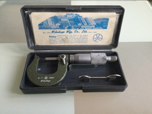 Vintage mitutoyo micrometer - mitutoyo, in