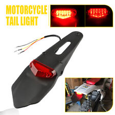 LED Brake Stop Rear Light Tail Lamp Universal Motorcycle Enduro Dirt Bike Fender