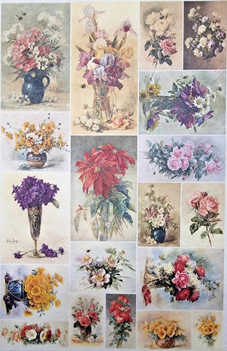 Rice paper decoupage scrapbook - rice,