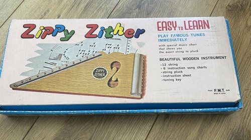 Vintage zippy zither boxed - zither,
