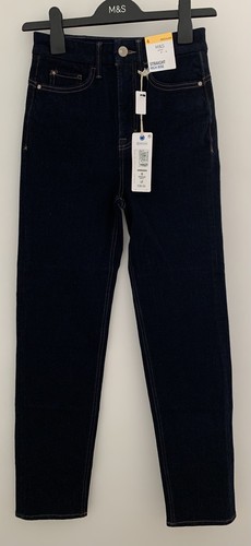 Ladies dark blue straight - m&s,