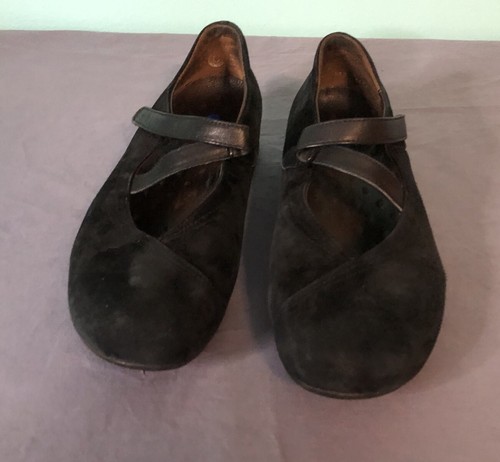 Wolky black suede - black,