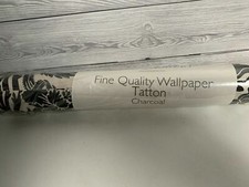 1 Roll Laura Ashley Tatton Charcoal Wallpaper Batch No W064700-A/2 10m X 53cm