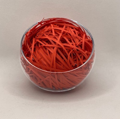 Red shredded paper - red, hamper