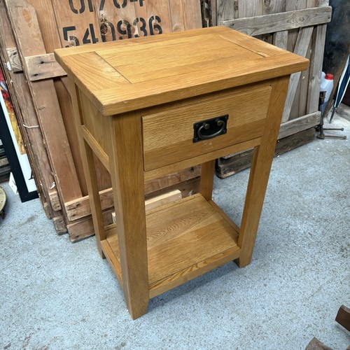 Oak telephone table hallway - oak,