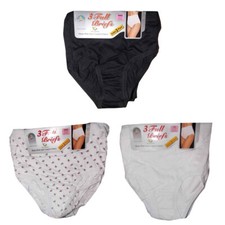 6 Pair Ladies Full Mama Briefs