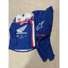 Alpinestars Honda HRC Motocross Racing Gear Set Jersey/Pants Combo MX Suit