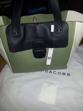 Marc Jacobs Olive Black Tote Bag New