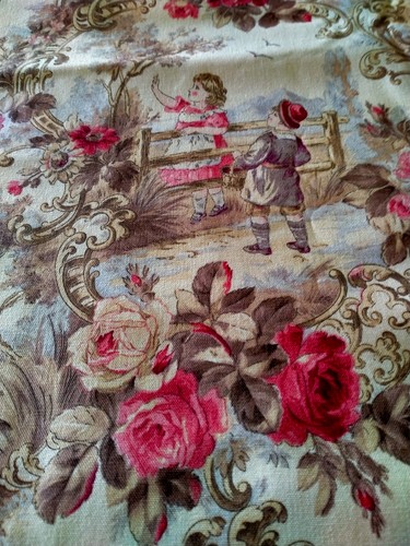 Vintage toile jouy french - toile, de