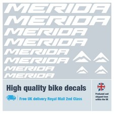 Merida bike decals labels with