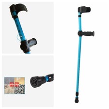 Adults Foldable Height Heavy Aluminum Alloy Duty Walking Forearm Crutch Stick