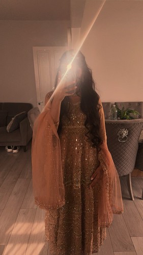 Women gold rose lehenga - women's, gold/rose